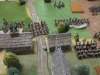 Die Franzosen greifen die Österreicher im Dorf an