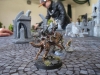 3 men on a wolf