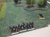 Konföderierte Kavallerie steht bereit