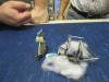 Der Schooner probiert es achtern