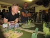 Die britischen Spieler sind voll konzentriert