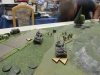 Die Shermans gehen am Hügel in Position