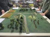 Blick über das Spielfeld zu Beginn