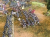 Schwere Treffer der Festungsartillerie gegen die Karrees