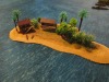 Die Insel im Abendlicht