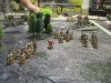 An der anderen Flanke die Legionäre