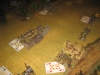 Die österreichische Artillerie beharkt die Vorposten der Bayern